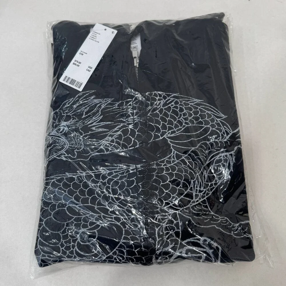 Project Social T Women's Zip Hoodie "Dragon" Black NWT - Picture 7 of 7